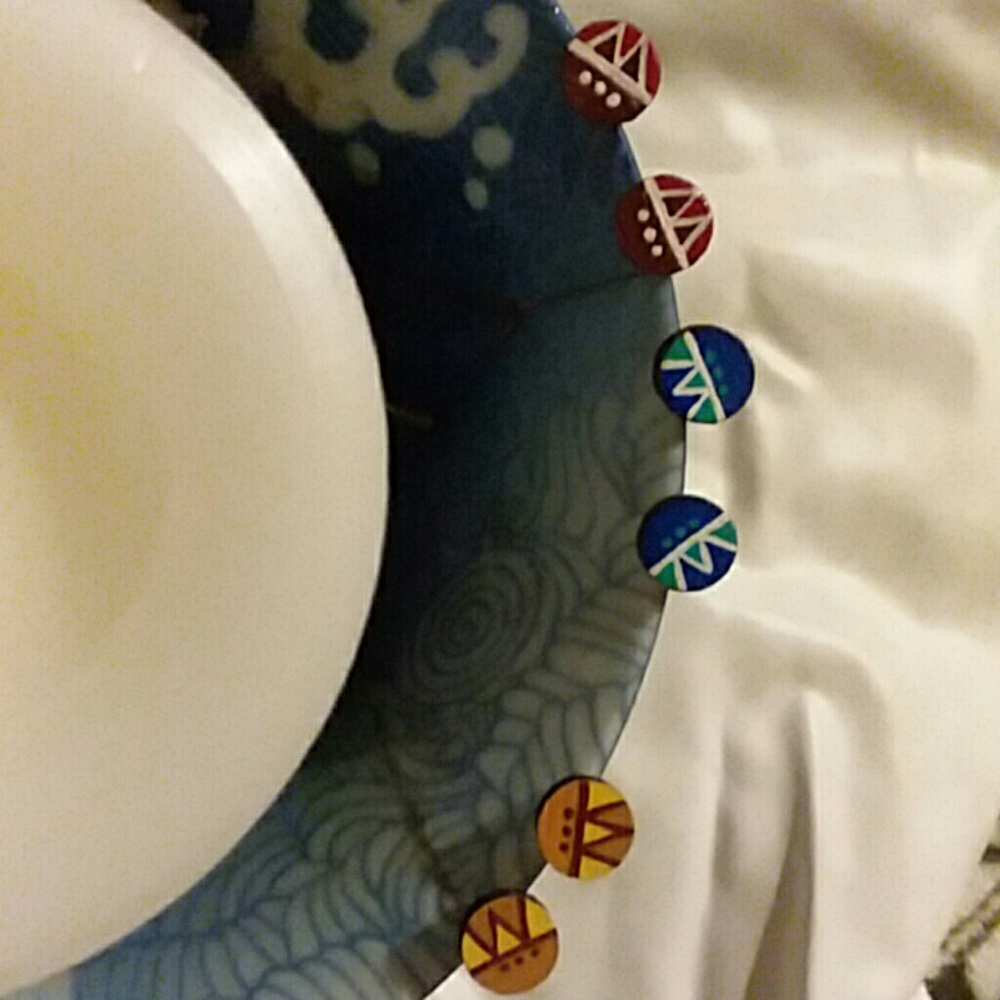 Tribal stud earrings